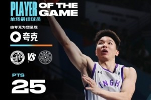 25分5板4助！清华大学后卫石奎连续两场当选全场最佳球员